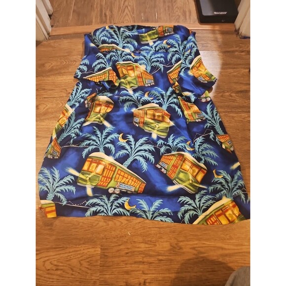 2015 Jazz Fest Bayou Wear Shirt Mens XL New Orleans Stellar Street Car Hawaiian - Picture 7 of 7